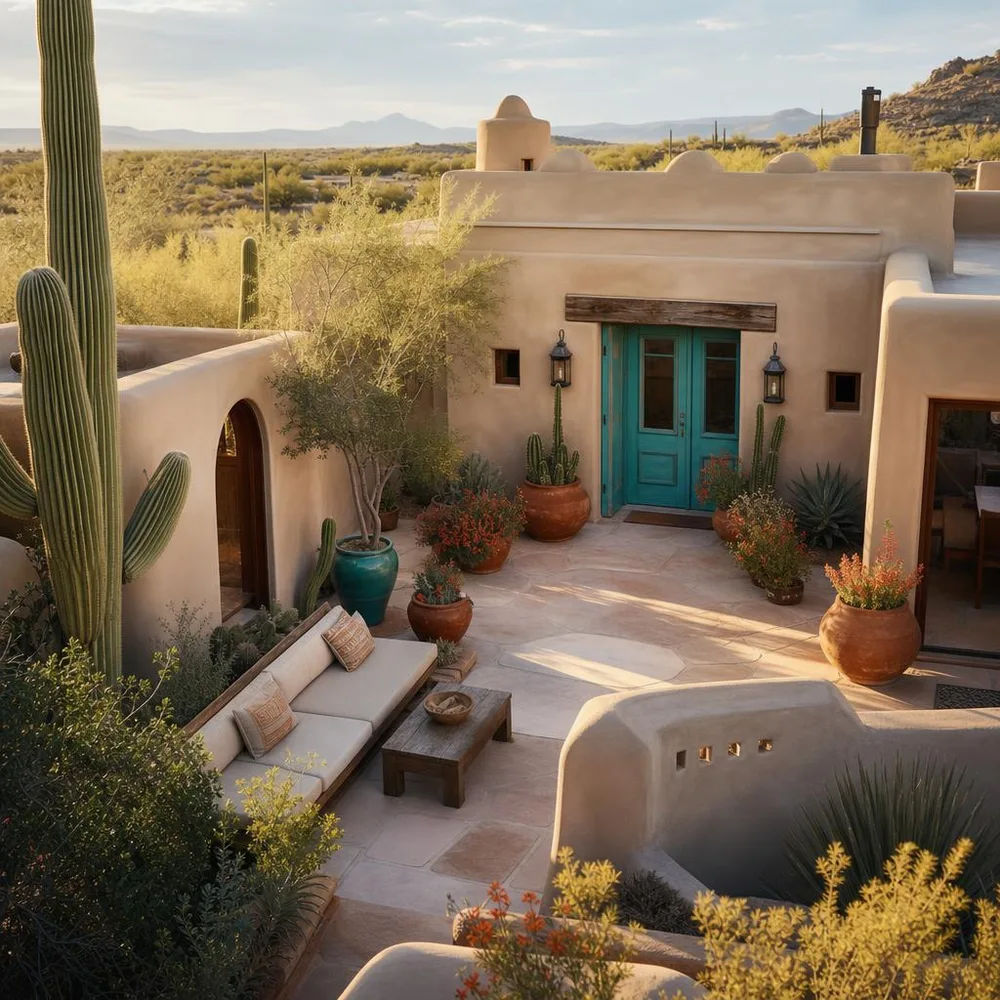 Tucson adobe courtyard
